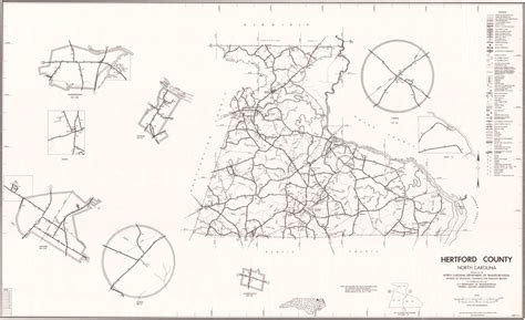 1980 Road Map of Hertford County, North Carolina