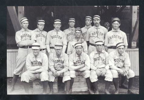 Real Photo Boston Americans Baseball Team 1903 Cabinet Photo Copy ...