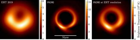 (Left) EHT image of the black hole in the center of M87 based on 2017... | Download Scientific ...