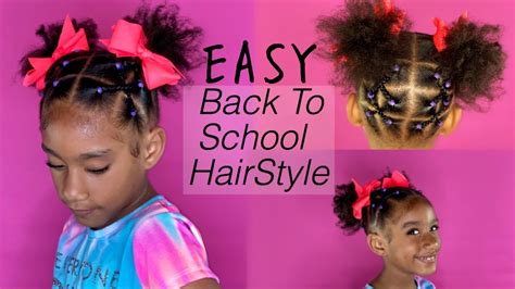 Kid Hairstyle | for Short Natural Hair | Rubber Band Method - YouTube