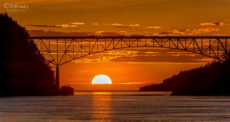 Photos: Crescent moon makes for stunning sunset at Deception Pass Bridge | KOMO