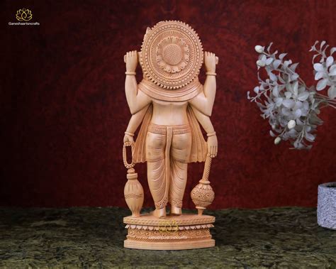 Lord Brahma Statue Wood Brahma Statue Consort of Saraswati | Etsy