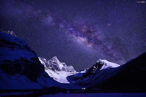 HD wallpaper: Mountains, Himalayas, Mount Everest, Nepal, Night ...