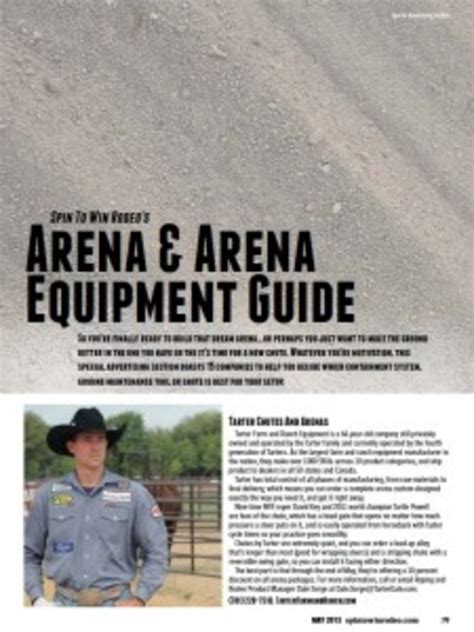 Spin To Win Rodeo's Arena Equipment Guide