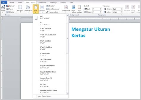 7 Cara Mengatur Ukuran Kertas Kuarto Di Word - IMAGESEE