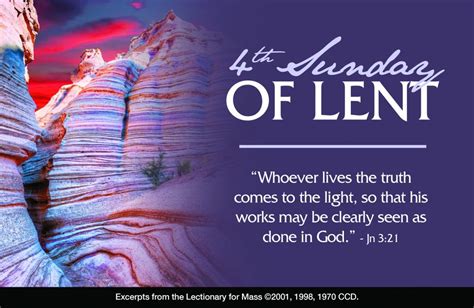 Fourth Sunday of Lent ~ March 11, 2018 | The Parish of Mary Mother of Mercy