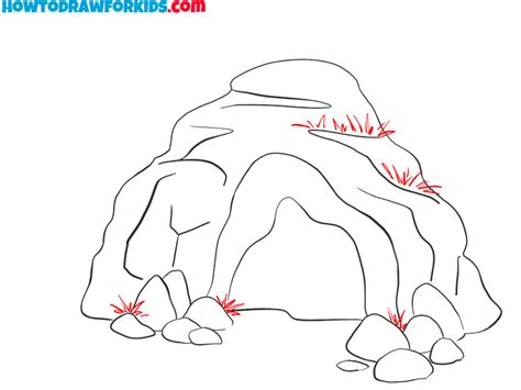 How to Draw a Cave - Easy Drawing Tutorial For Kids