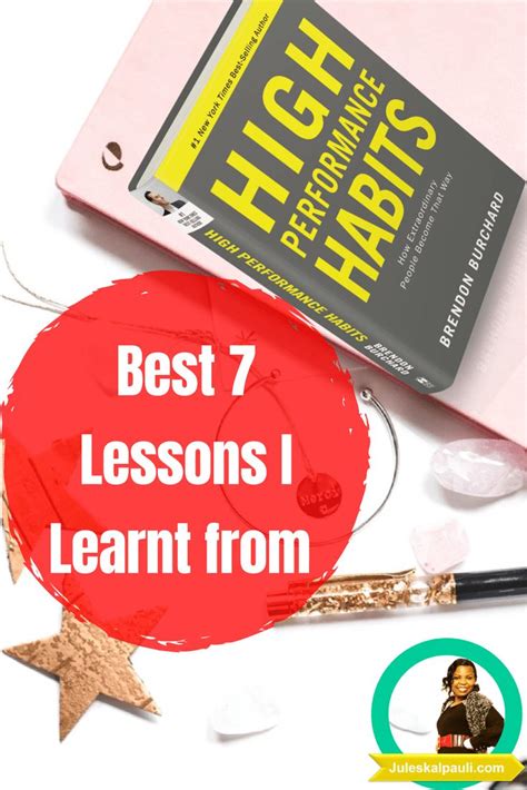 High Performance Habits Lessons. Brendon Burchard Book Review | Habits, High performance ...