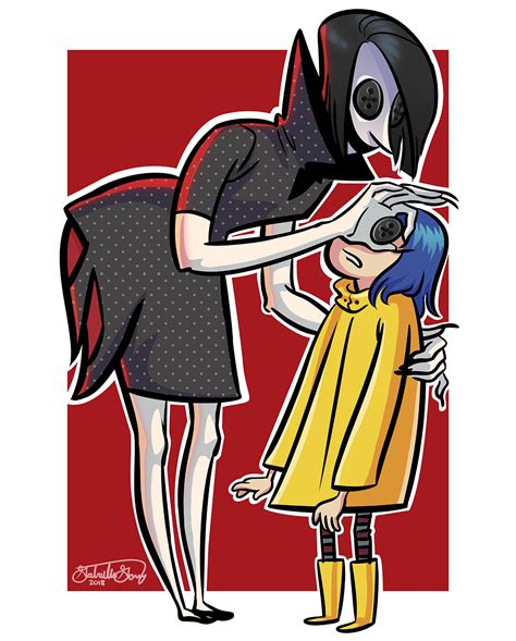 Coraline and the Other Mother by gabriellegomezart on DeviantArt