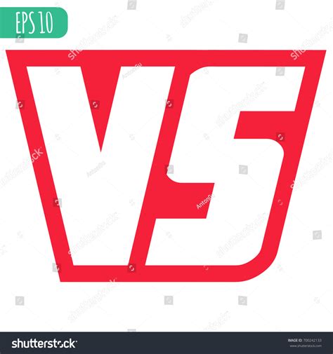 Versus Logo Vs Vector Letters Illustration: เวกเตอร์สต็อก (ปลอดค่าลิขสิทธิ์) 700242133