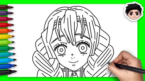 How To Draw Mitsuri | Demon Slayer - Easy Step By Step