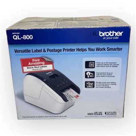 BROTHER QL-800 2.4& High-Speed Professional Label Printer, Black & Red Printing $95.00 - PicClick