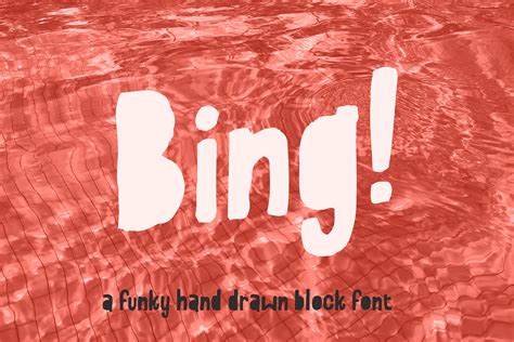 Bing! A hand-drawn block font | Stunning Display Fonts ~ Creative Market