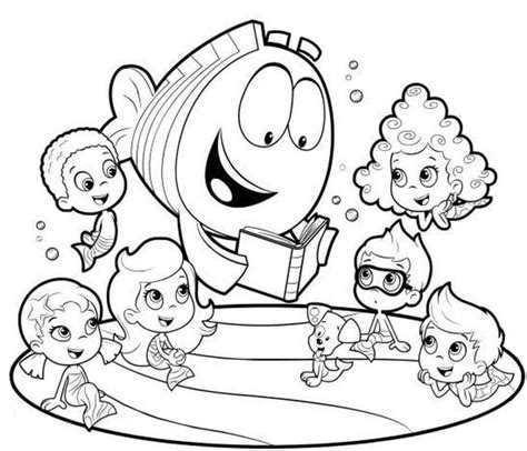 25 Free Printable Bubble Guppies Coloring Pages