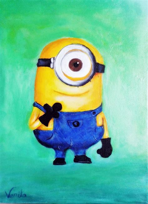 Minion, Acrylic on Canvas | Çizim