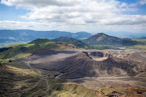 The mighty Mount Aso (阿蘇山) is the largest active volcano in Japan. As ...