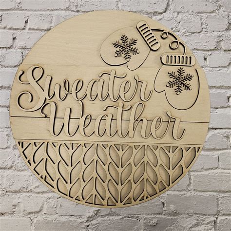 Sweater Weather 12" Round - Canadian Craft Crate