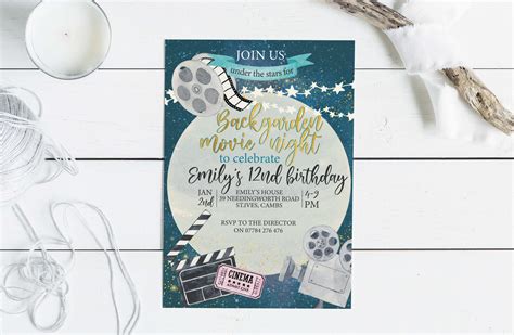 Movie Under the Stars Party Invitations – Party Doodle