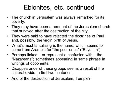 Matthew’s gospel – second lecture 1. Jewish-Christian gospels: Ebionites, Nazareans, Hebrews 2 ...