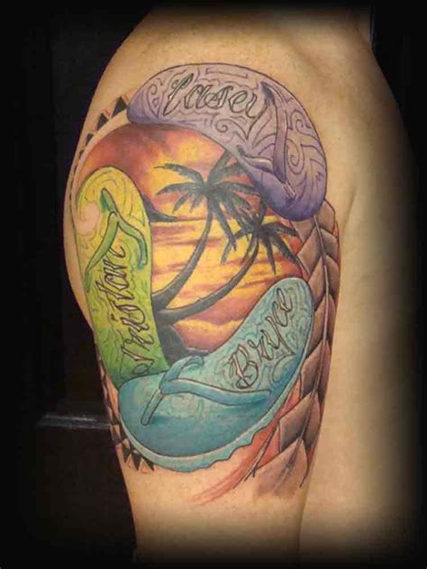 Pin by Loretta Bell on Tattoos | Flip flop tattoo, Sunset tattoos, Tattoos