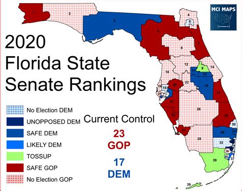 2020 Florida State Senate Rankings - MCI Maps | Election Data Analyst ...