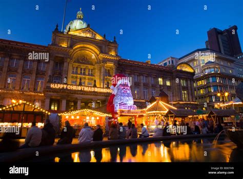 England West Midlands Birmingham City Centre. Christmas decorations at the Frankfurt Christmas ...