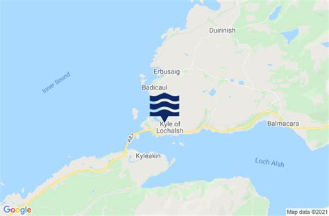 Kyle Of Lochalsh Tide Times, High & Low Tide Table, Fishing Times | GB