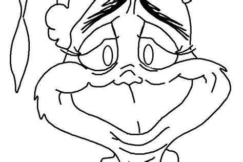 Grinch Face Coloring Pages at GetColorings.com | Free printable ...