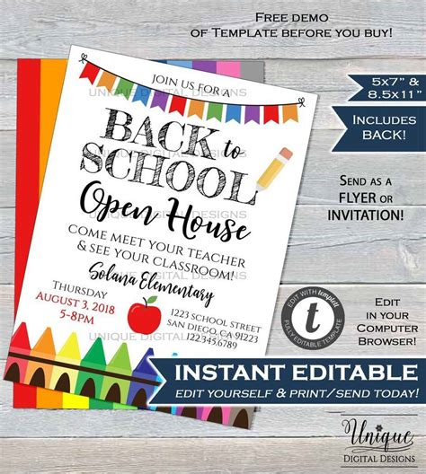 Ace Preschool Open House Invitation Printable Memory Worksheets For Adults