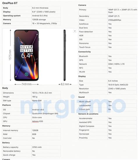 OnePlus 6T Full Specifications Leaked, Details & Launch | iGyaan Network