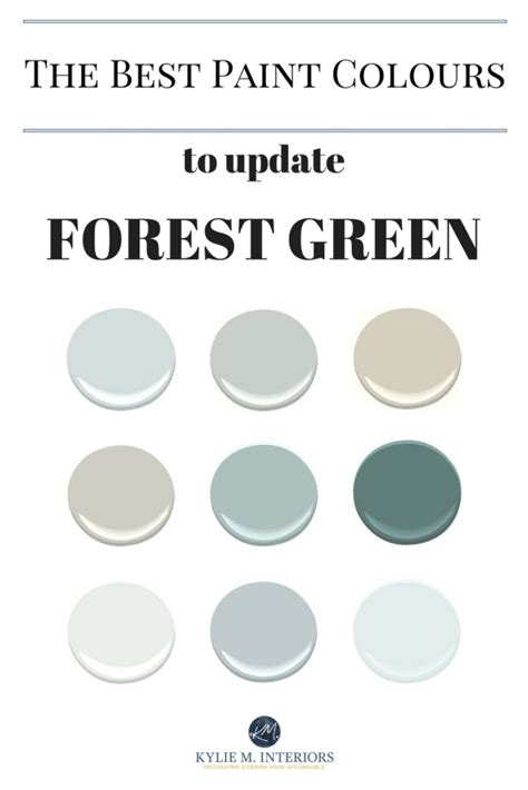 The Best Paint Colours to Update Forest Green - Kylie M Interiors