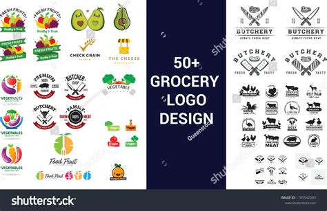 Grocery Logo Vector Design Template Stock Vector (Royalty Free ...