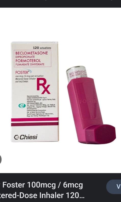 FOSTER inhaler 100/6MCG ( beclomethasone dipropionate & formoterol ...