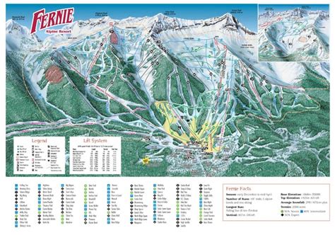 Fernie Mountain Trail Map - Fernie British Columbia Canada • mappery