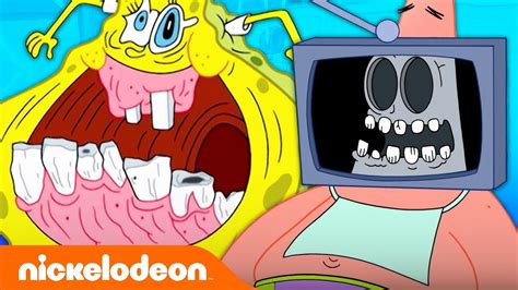 SpongeBob's Toothiest Moments 🦷 | Nicktoons - YouTube