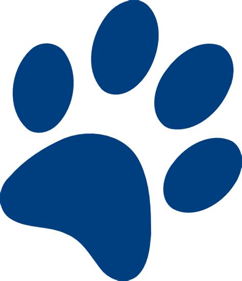 Blue Wildcat Paw Logo - LogoDix