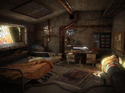 A post-apocalyptic room by Hrormir on DeviantArt