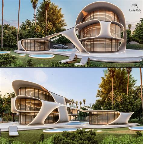 Futuristic Villa in Seville, #Spain Concept by Mohanad Albasha | House architecture design ...