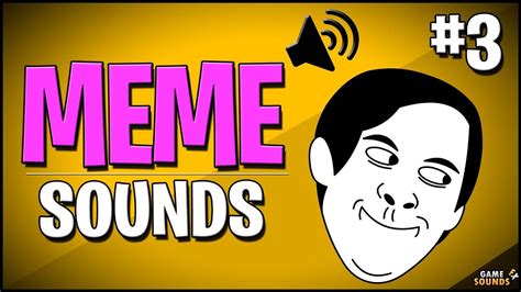 Popular Meme Sound Effects #3 (HD) - YouTube in 2020 | Sound effects, Memes, Sound