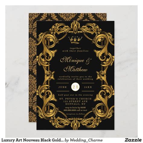 Royal Wedding Invitation, Luxury Art, Valentine Day Cards, Gold Wedding ...