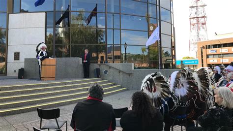 Blackfoot Confederacy flag flying above City Hall | Lethbridge News Now