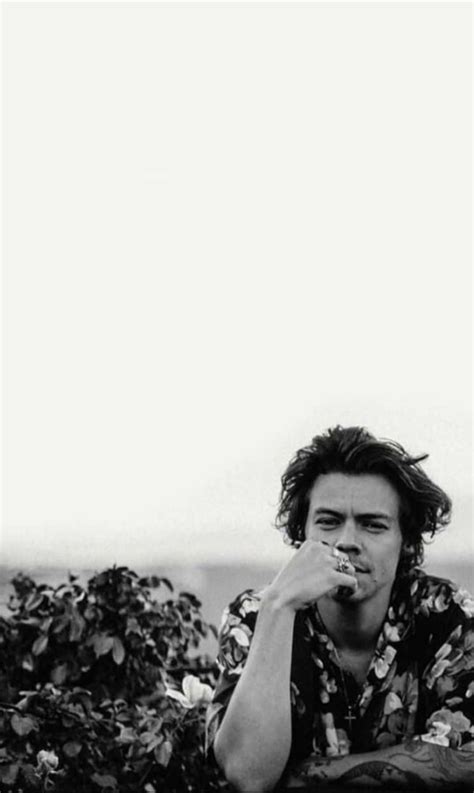 Download Outdoor Photo Of Harry Styles Black And White Wallpaper ...