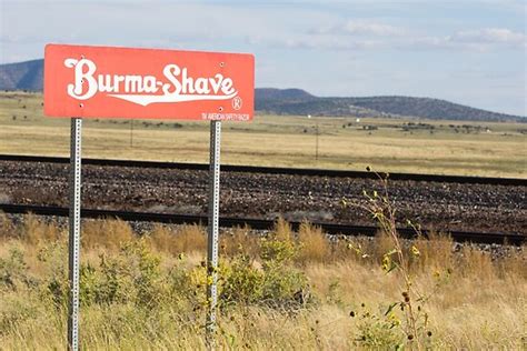 "Old Burma Shave sign along Route 66 " Poster by brians101 | Redbubble