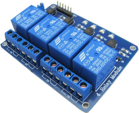 optocoupler 4 channel 5V relay module relay control for Arduino DSP AVR ...