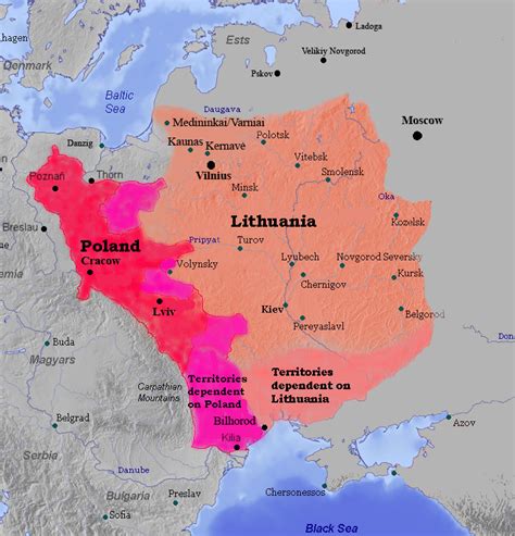 The Grand Duchy of Lithuania and The Kingdom of... - Maps on the Web