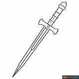 Dagger Coloring Page  Easy Drawing Guides sketch template