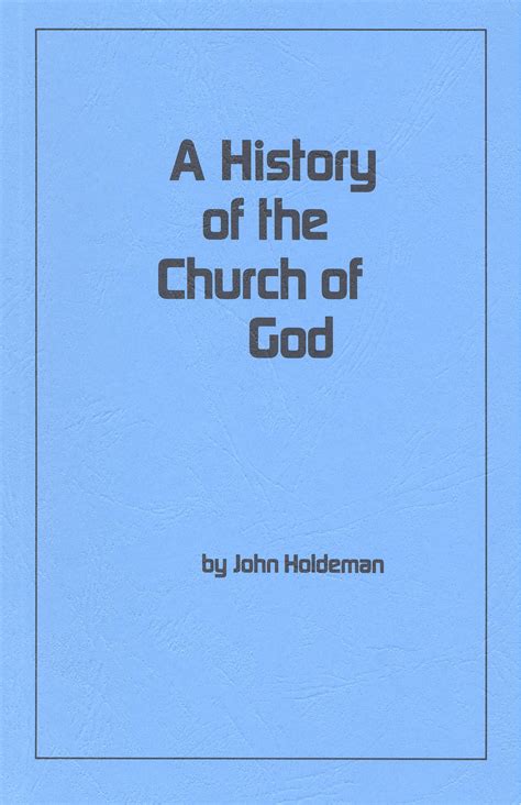 A History of the Church of God | Gospel Publishers Canada