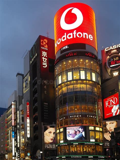 Ginza Shopping District, Tokyo Japan Editorial Photography - Image of ...