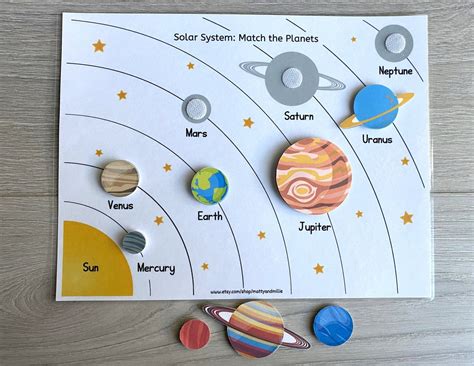 Buy Solar System Worksheet Busy Book Pages Preschool Busy Book Online in India - Etsy