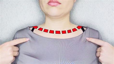 Sewing tip on how to easily reduce the neckline - YouTube